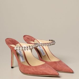Jimmy Choo Bing 100 Heels, Blush Pink, 36.5